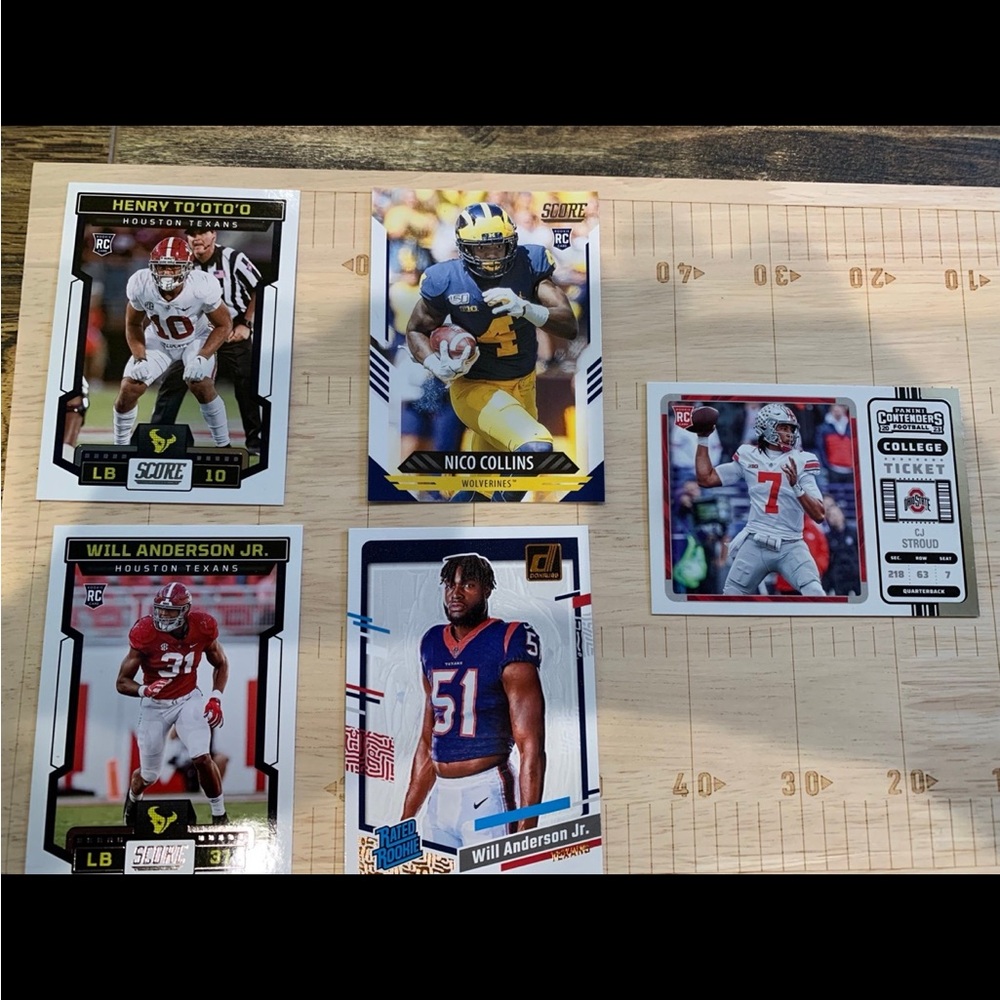 NFL Houston Texans Rookie Card Lot